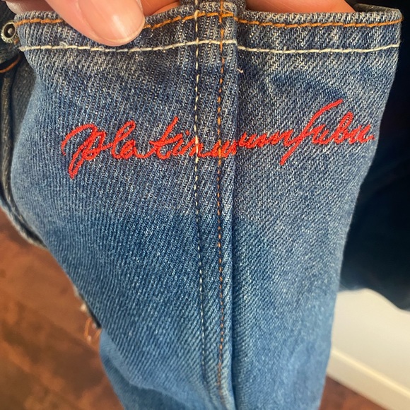 Vintage Y2K FUBU Premium Fat Albert and The Junkyard Garage Denim Jacket XXL - Picture 4 of 15